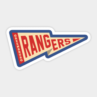 Greensburg Rangers - Red Pennant Sticker